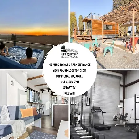 Rooftop Spa Tiny Cargo Home Farm Experience